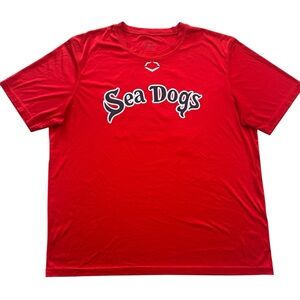 Portland Sea Dogs TEAM ISSUED Evoshield BP Jersey Top #12 Red size XL